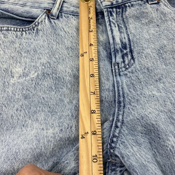 Rewash Wide Leg Jeans Junior Size 11 Acid Wash Denim Crop Classic Rise Distress - Picture 9 of 12